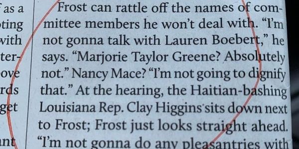 Image from Tim Murphy's article on Maxwell Frost, Mother Jones (May/June 2025)