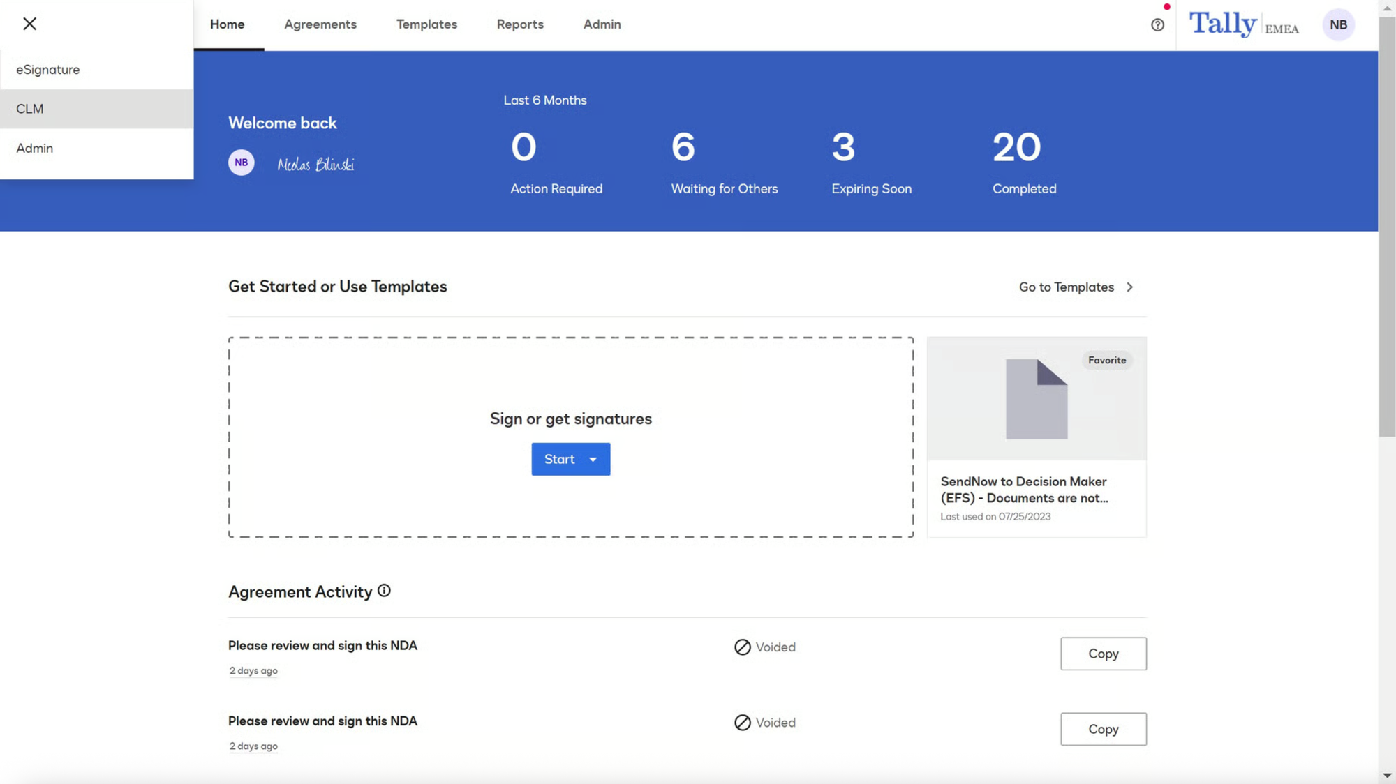 DocuSign CLM.