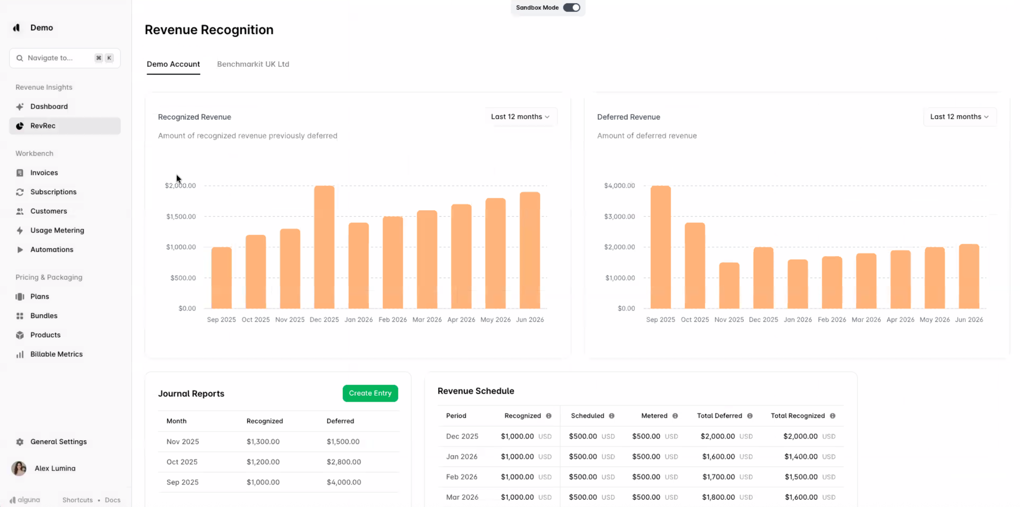 Revenue Recognition in Alguna.