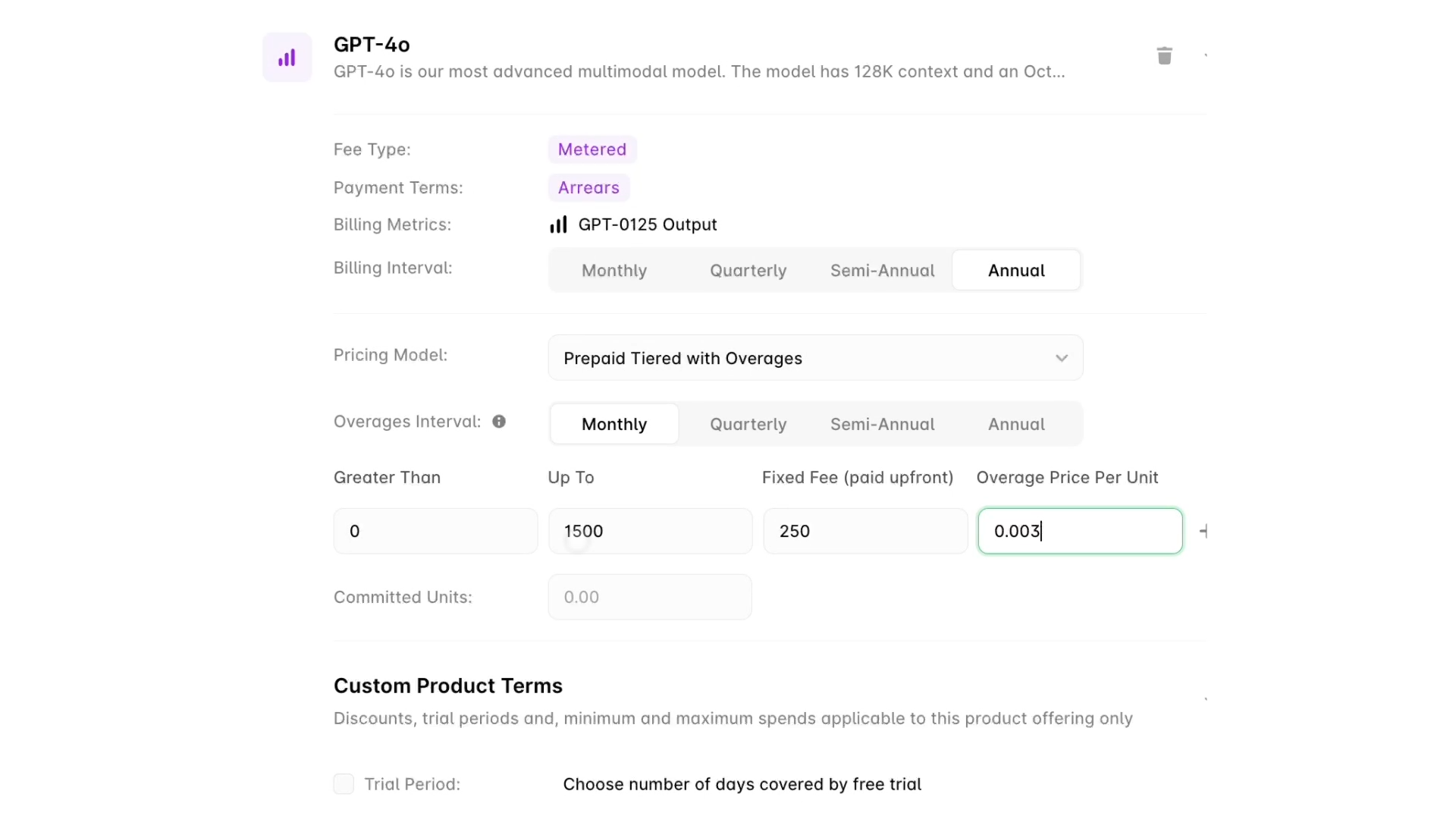 Setting up a usage-based quote with overages in Alguna CPQ.