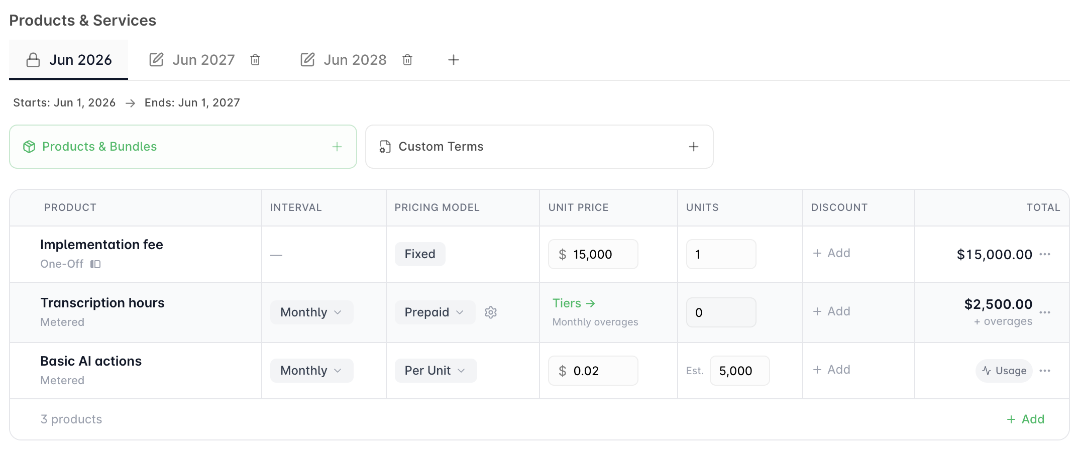 Snapshot of how to build a ramp contract in Alguna.