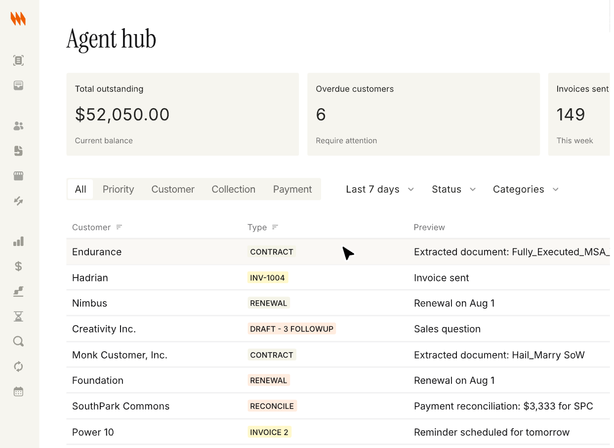 Agent Hub in Monk.