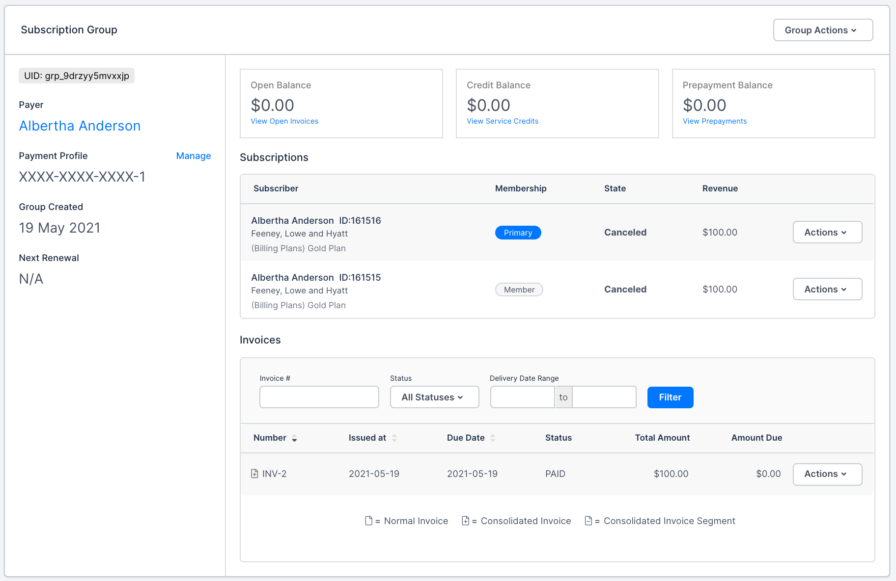 Setting up a subscription in Maxio.