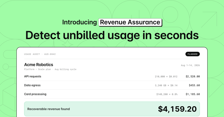 Introducing Revenue Assurance: Detect unbilled usage in seconds
