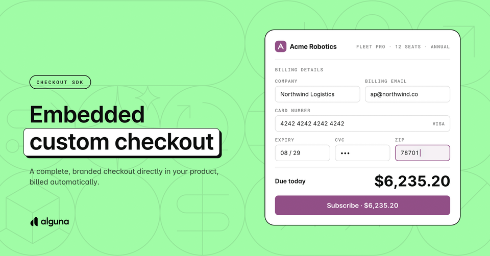 Embedded Checkout: A fully customized checkout experience in your product