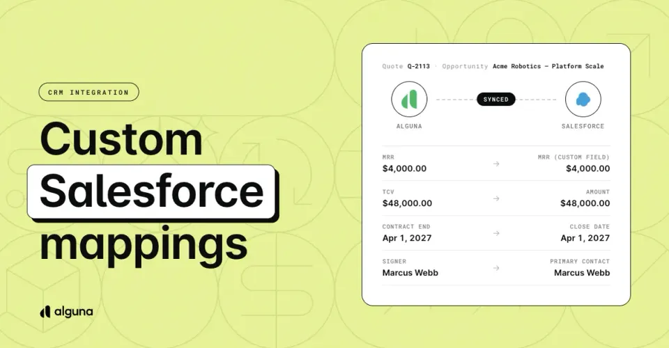 Salesforce integration updates: Custom mappings, quote linking, and more