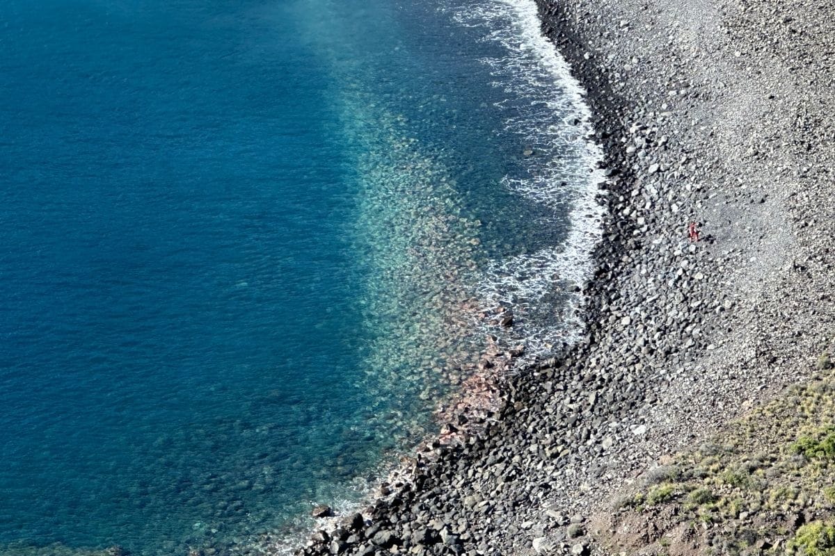 Crystal Clear Blue Waters At Playa De La Guancha La Gomera Near San Sebastian Also Known As Guancha Beach Canary Islands Spain