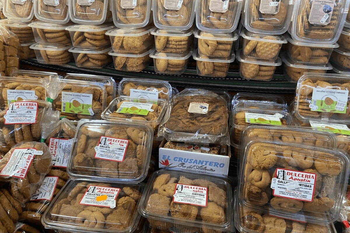 Galletas Gomeras - A Traditional Food Of La Gomera shown for sale in a supermarket