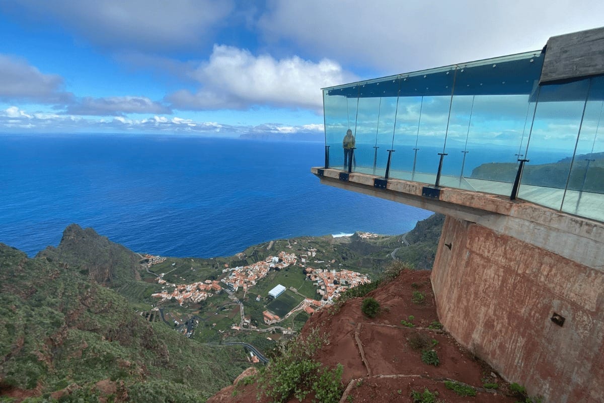 A view of Agulo La Gomera from the Mirador de Abrante