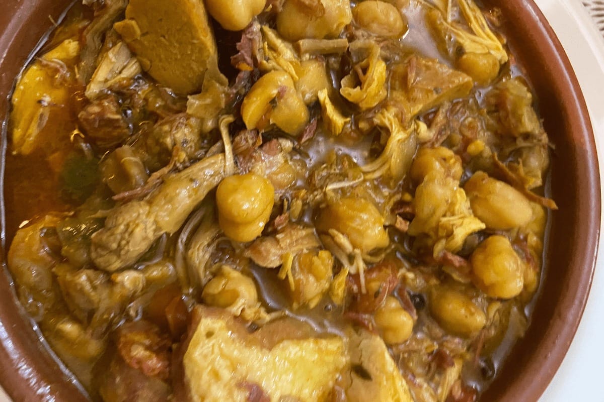 Ropa Vieja Another One Of The Traditional Meals Of La Gomera Served In A Bowl