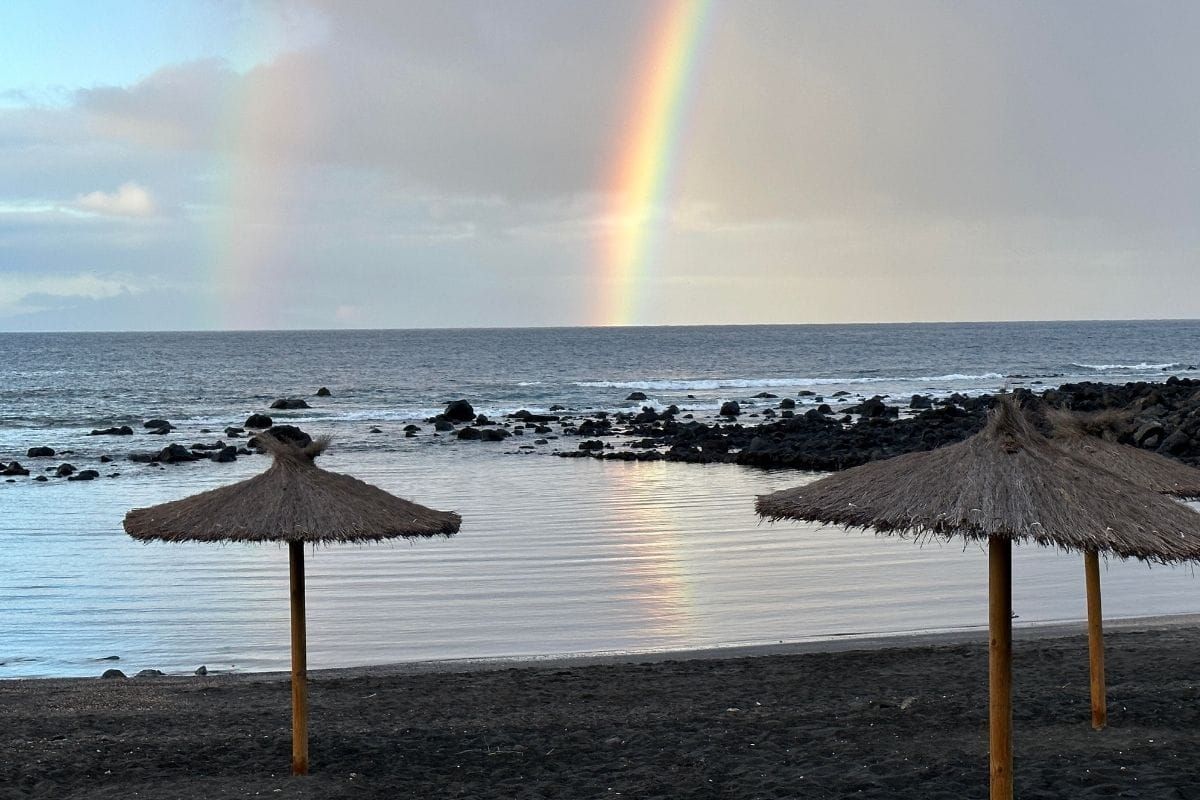 Early Morning Rainbow Over Charco Del Conde La Gomera