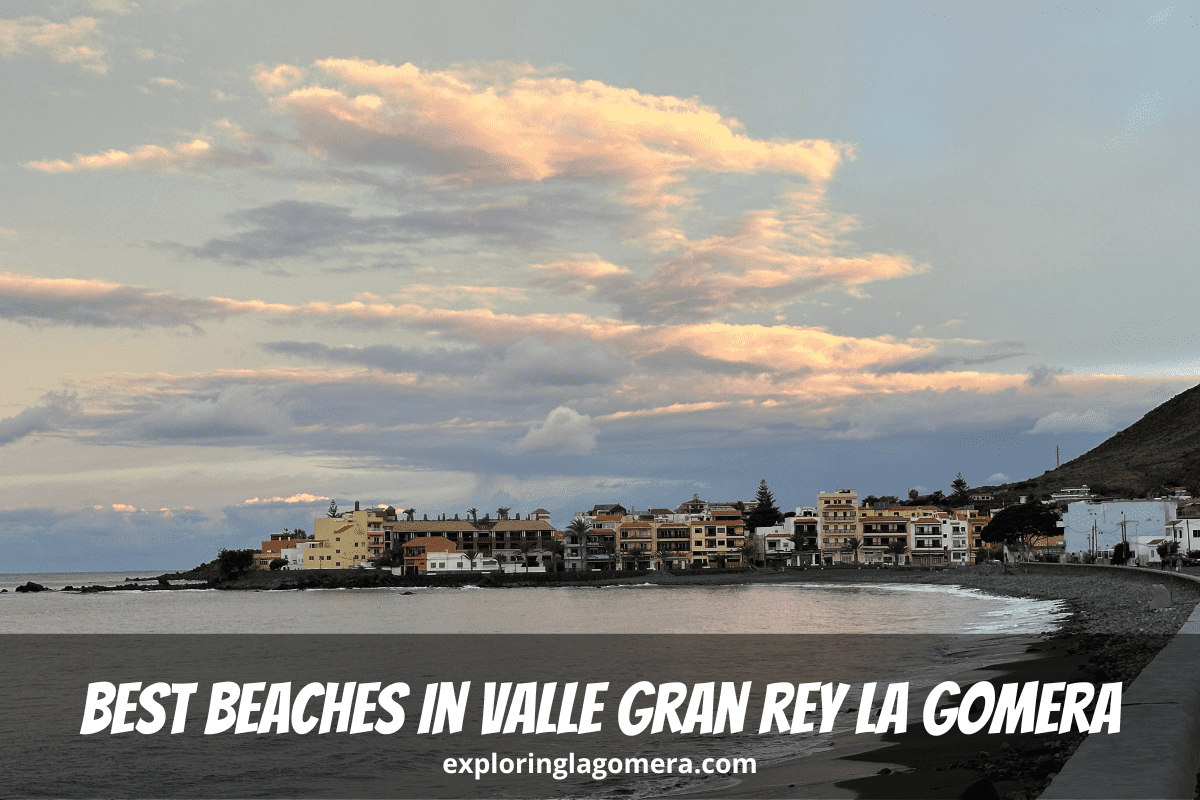 Playa De La Calera At Sunrise With Restaurants In Background One Of Best Beaches In Valle Gran Rey La Gomera Canary Islands S