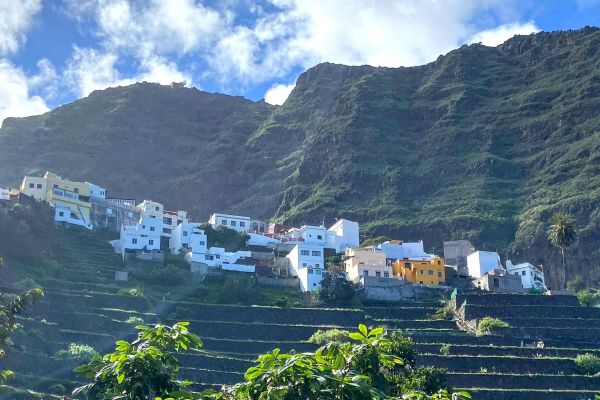 A View Of Agulo La Gomera Canary Islands Spain A Small Town On The North Of The Island