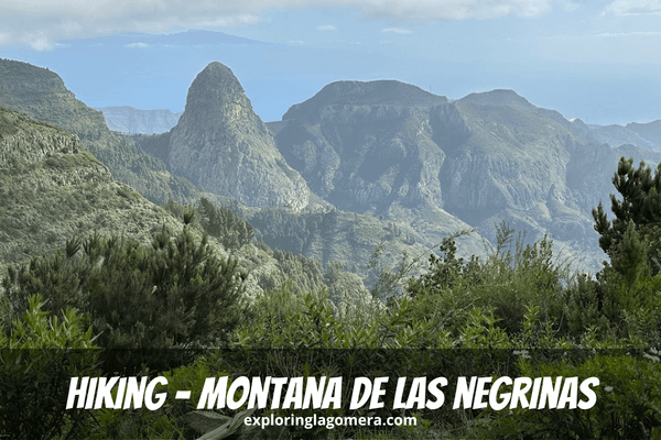 Spectacular View Of Roque Agando From Hike On Montana De Las Negrinas From Pajarito La Gomera Canary Islands Spain Green Bush