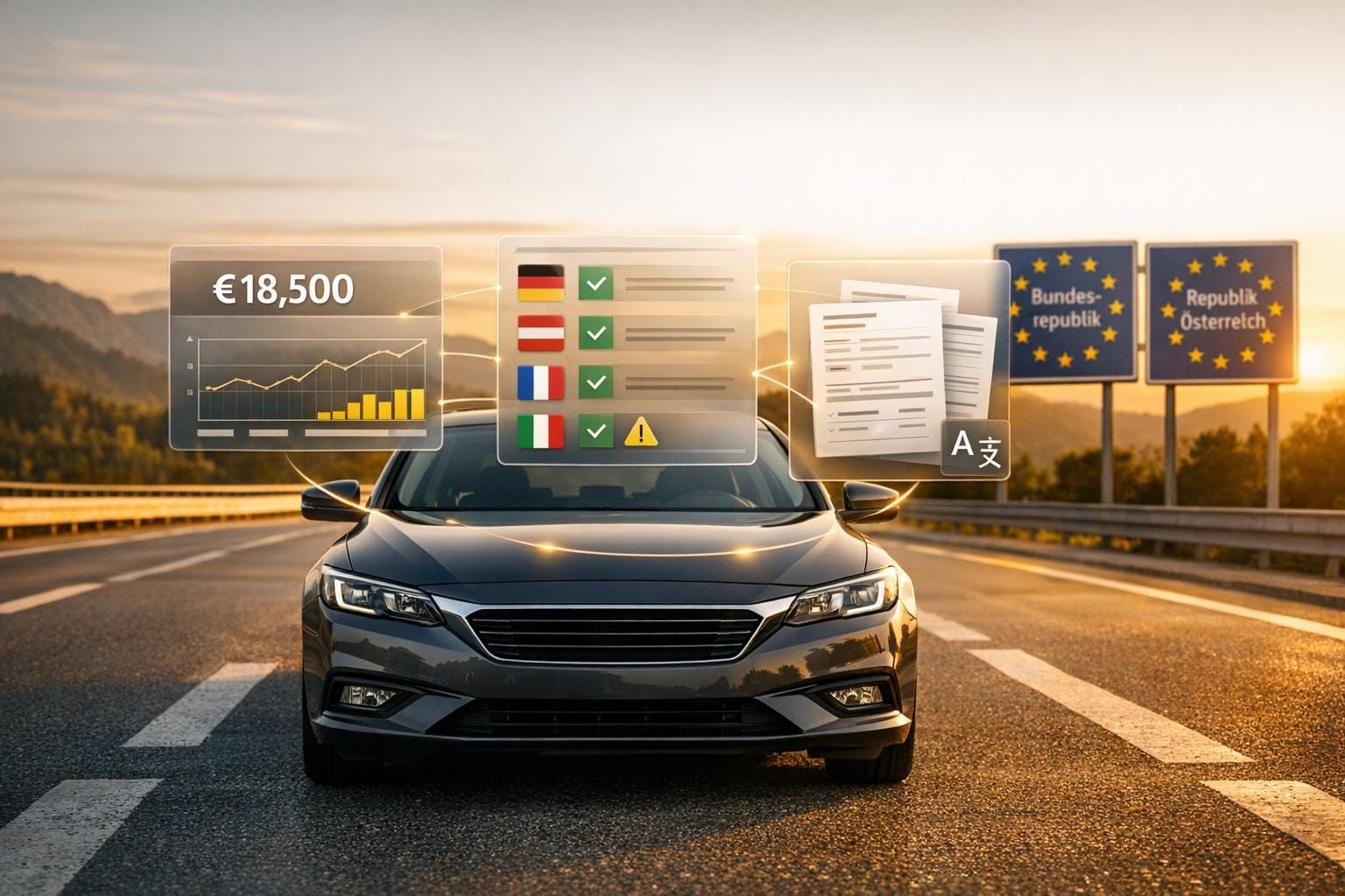 Herausforderungen bei grenzüberschreitenden KFZ-Bewertungen