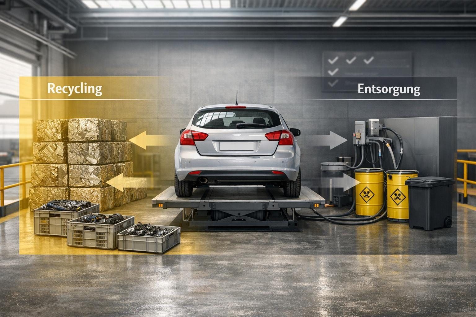 Unterschiede zwischen Recycling und Entsorgung von Fahrzeugen