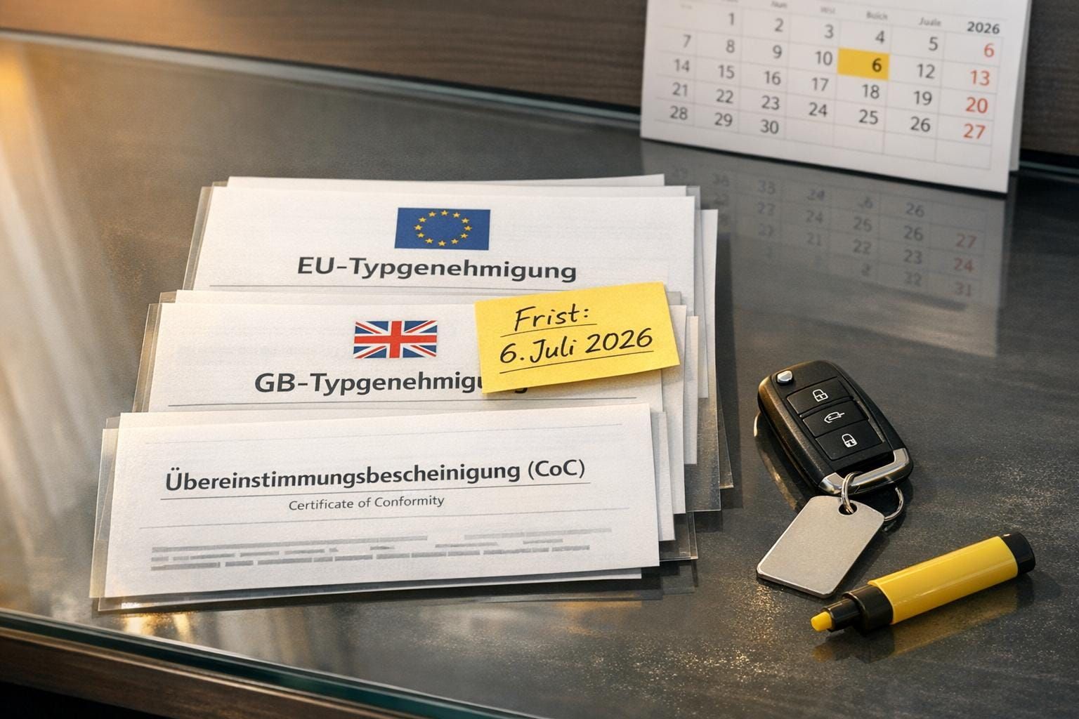 Brexit und Typgenehmigungen: Was Fahrzeugbesitzer wissen müssen