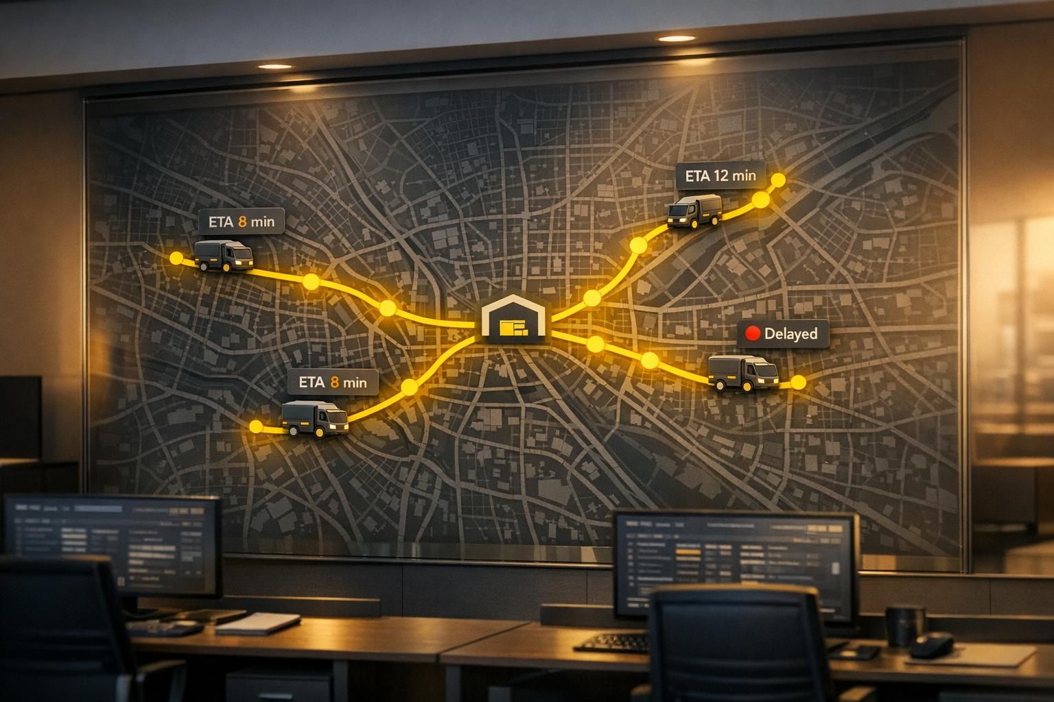 Wie funktioniert ein Flotten-Dispatch-System?