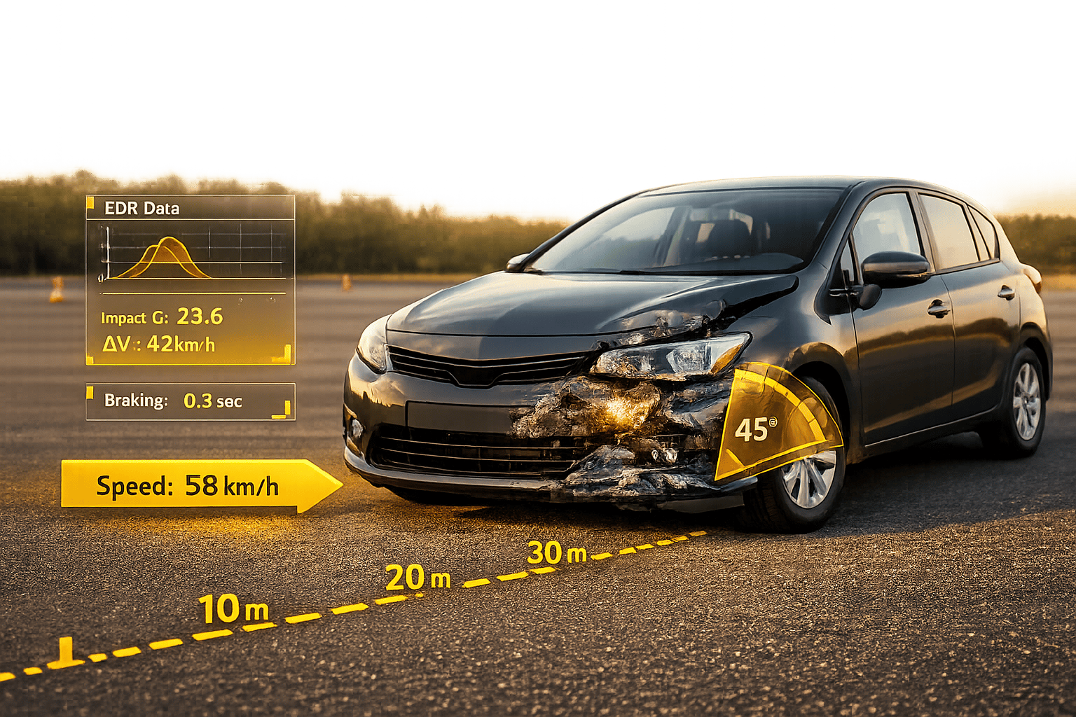 Wie Fahrzeugschäden bei der Unfallrekonstruktion helfen