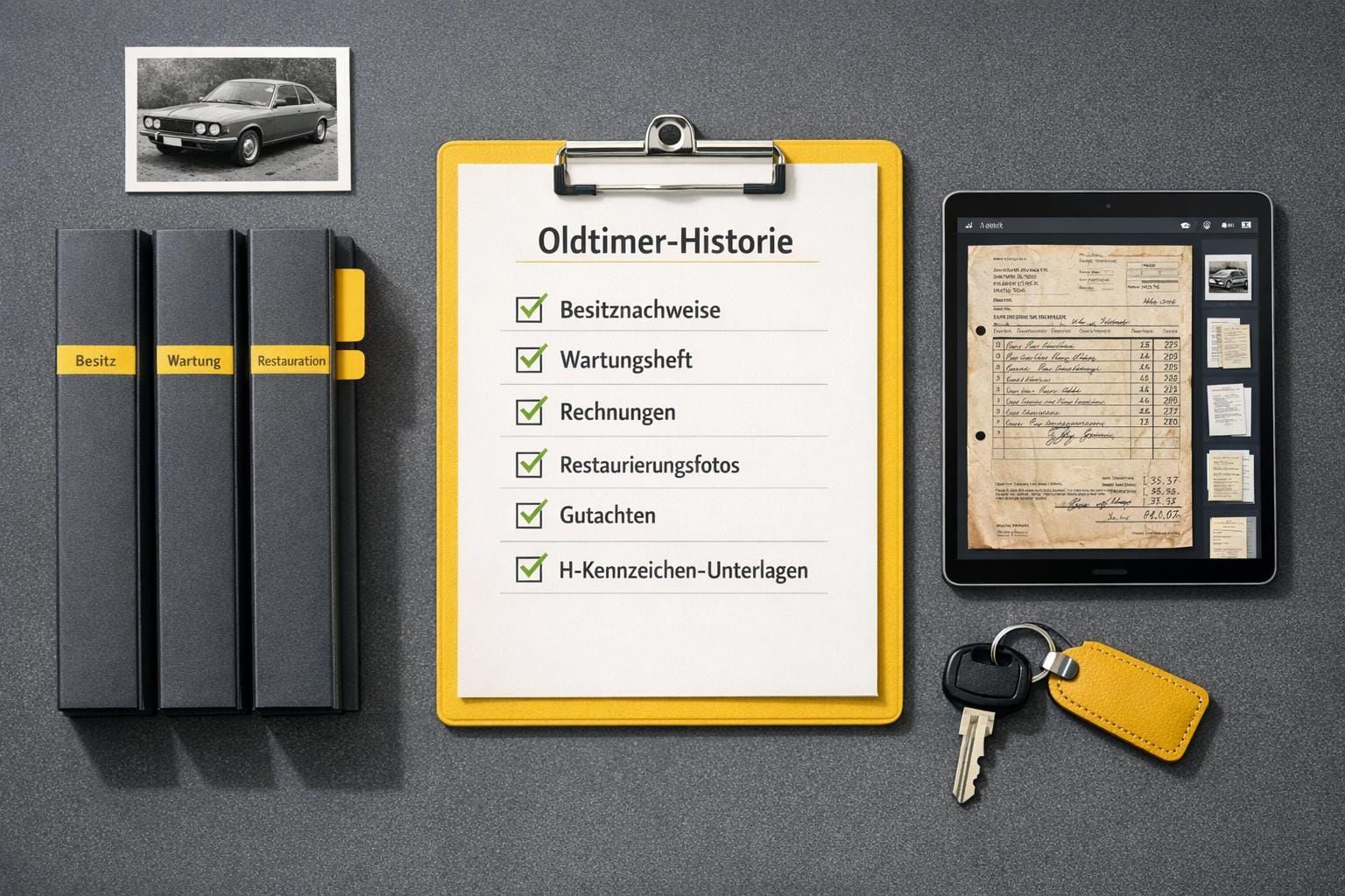 Checkliste: Oldtimer-Historie richtig dokumentieren
