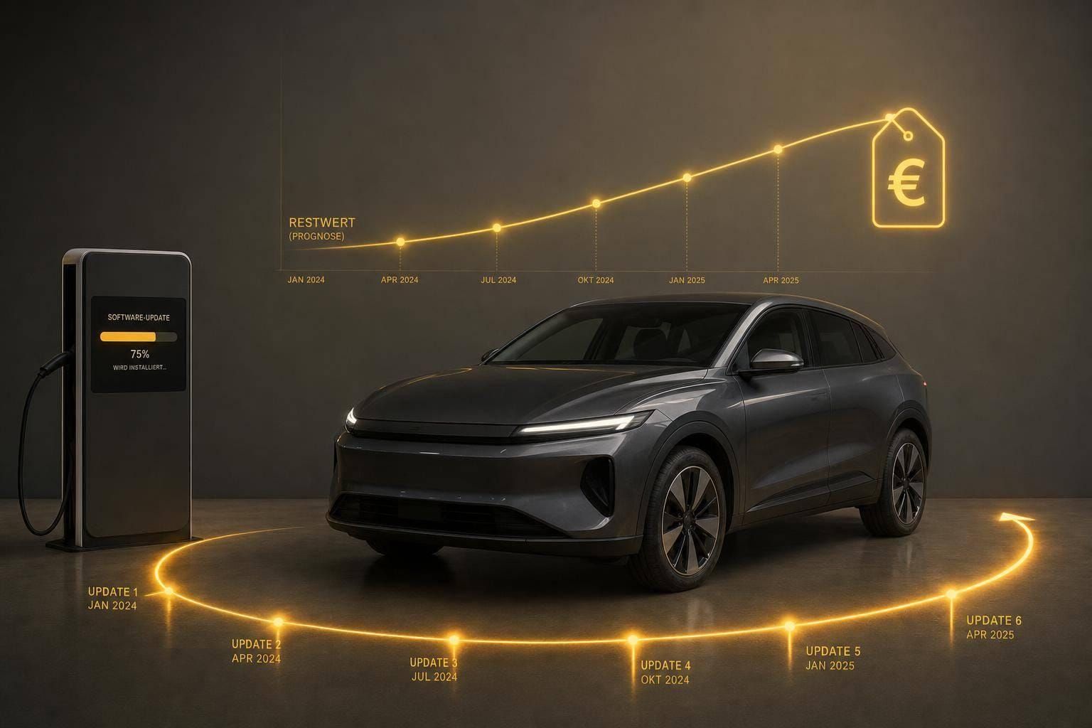 Wie Software-Updates den Restwert von E-Autos beeinflussen