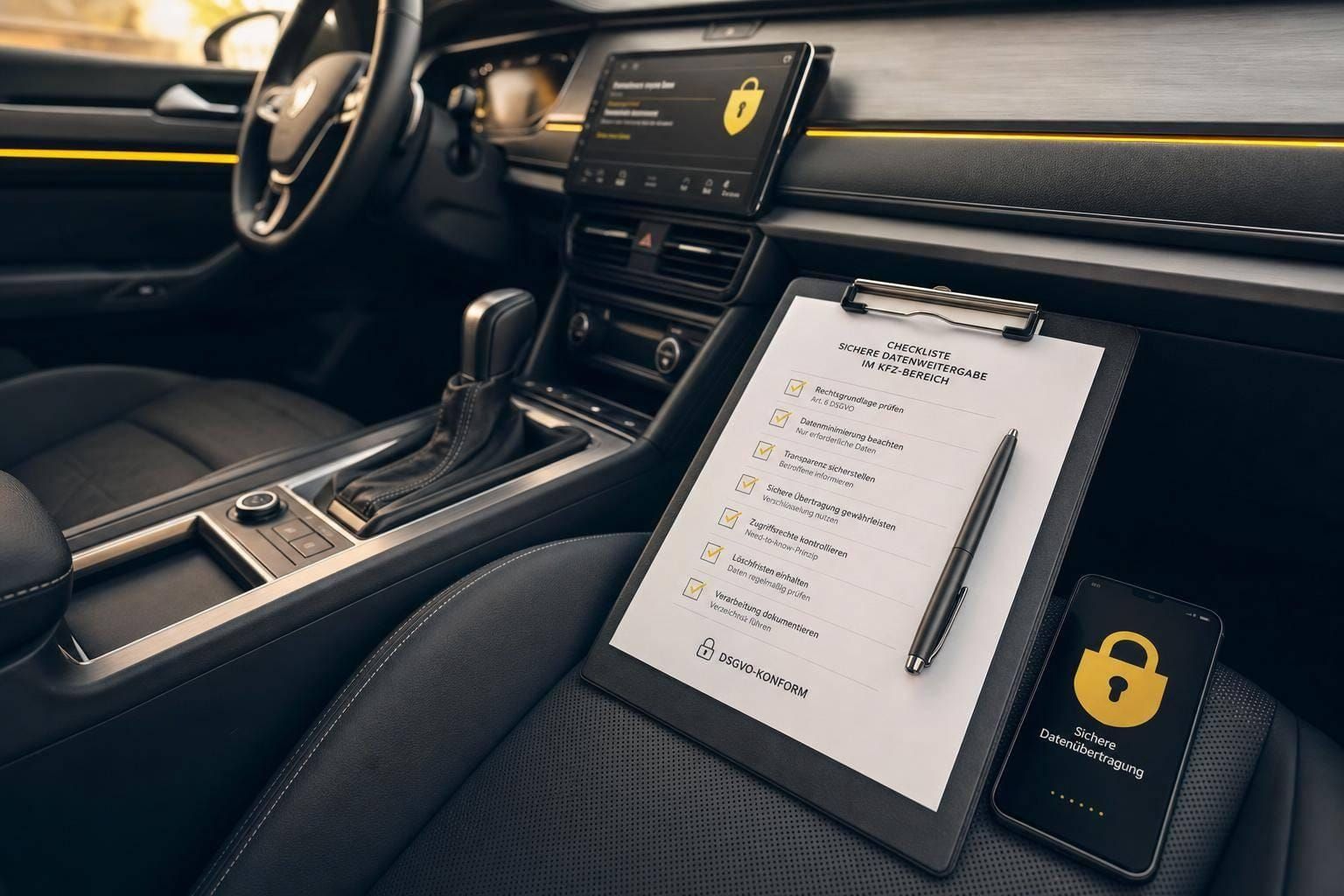 Checkliste: Sichere Datenweitergabe im KFZ-Bereich