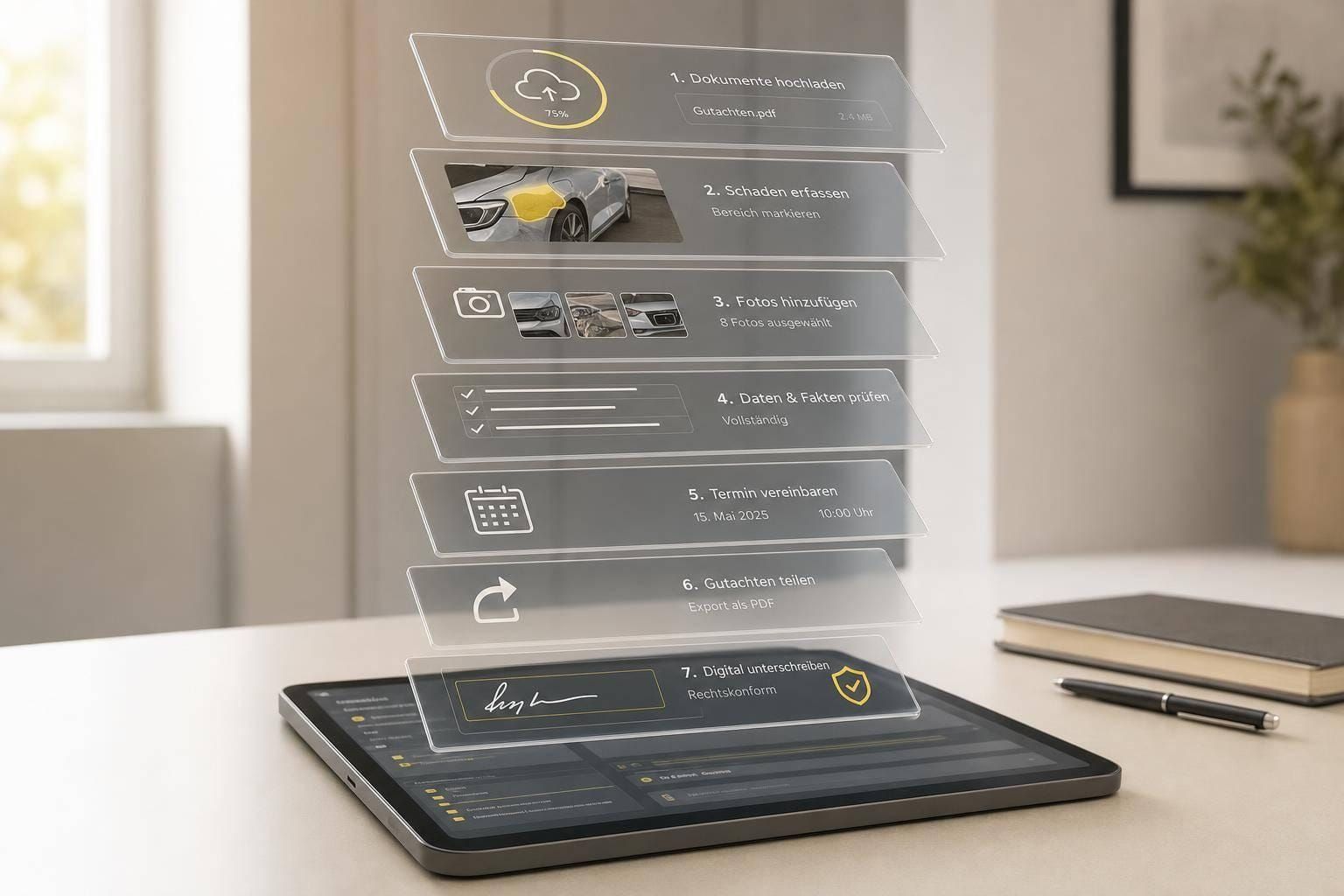 Welche 7 Funktionen bieten digitale Gutachten-Plattformen?