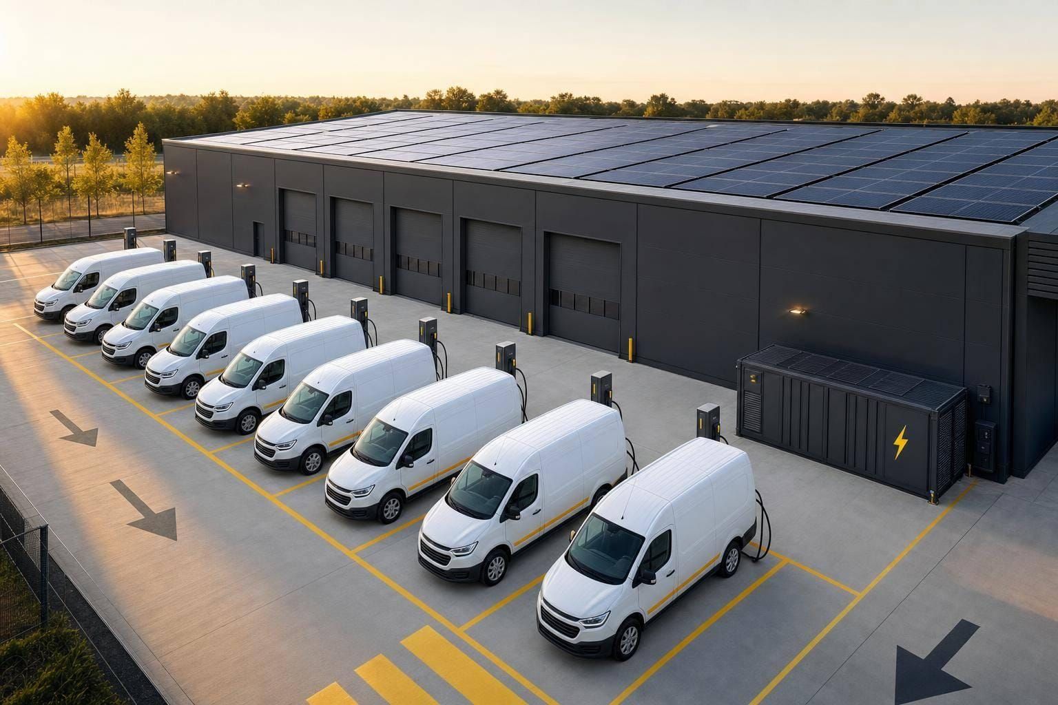 Was bringt Depot-Laden mit Solar für Flotten?