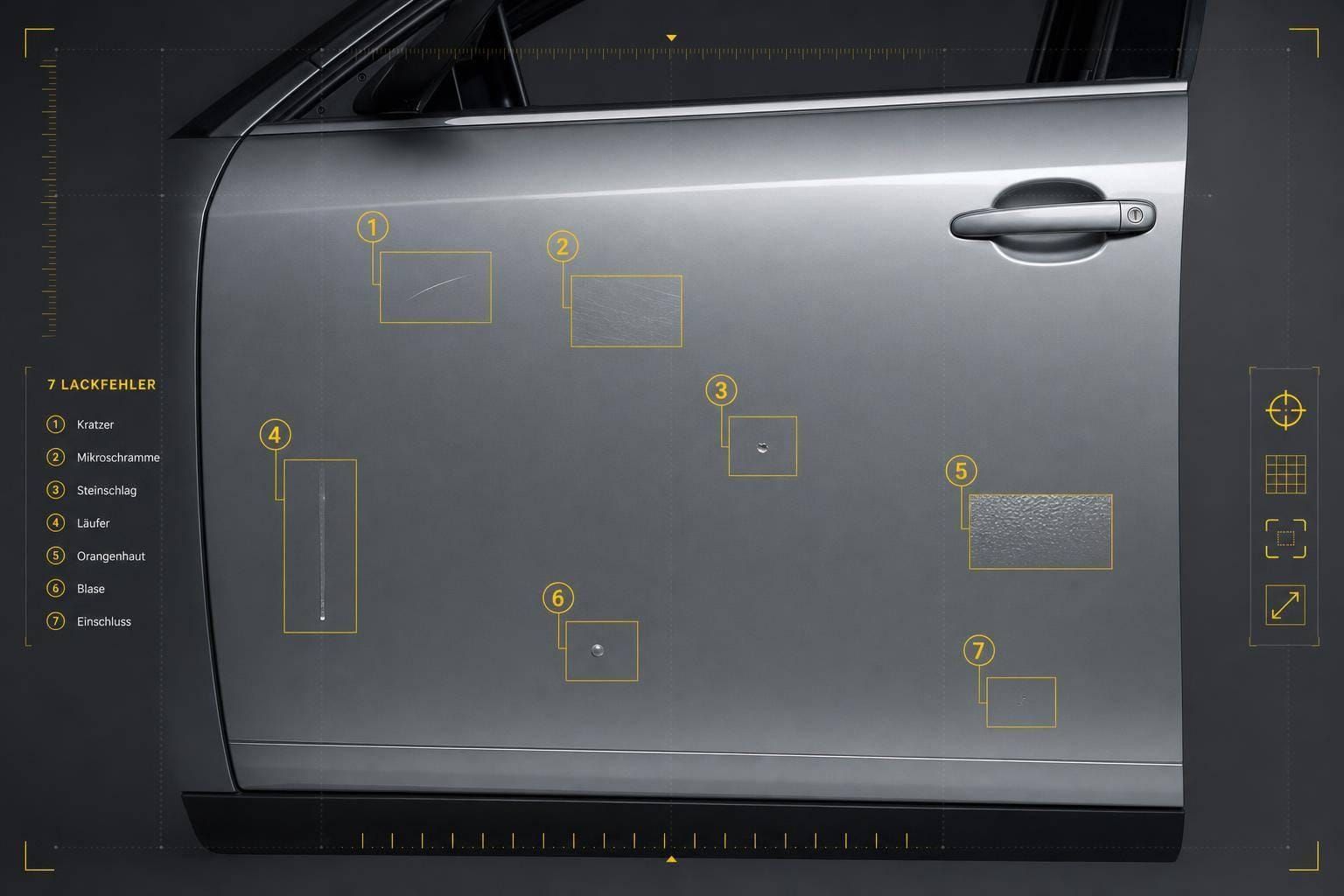 Wie erkennt KI 7 Lackfehler am Auto?