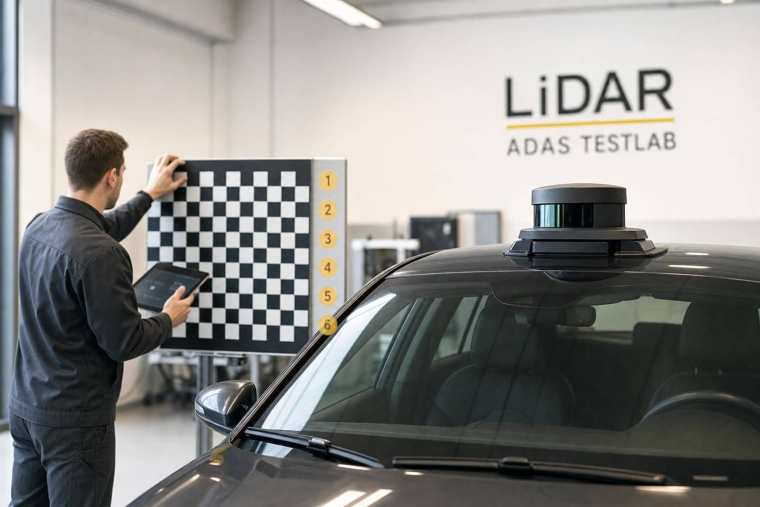 Wie läuft LiDAR-Sensorprüfung im ADAS-Test ab?