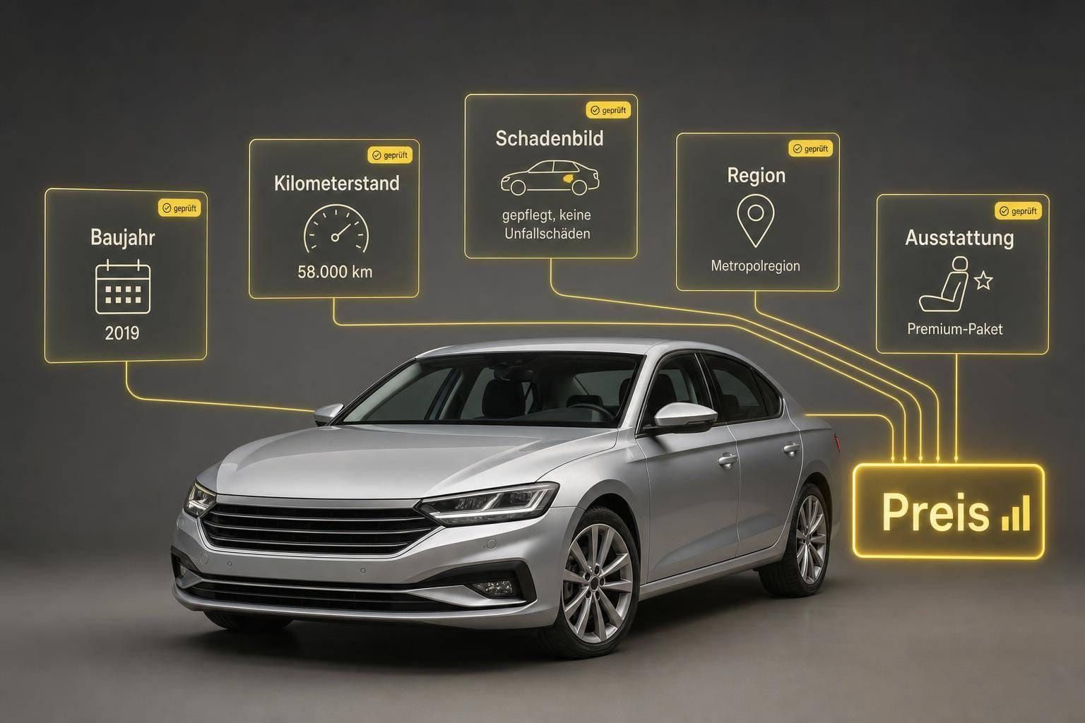 Welche 5 Daten steuern dynamische Fahrzeugpreise?