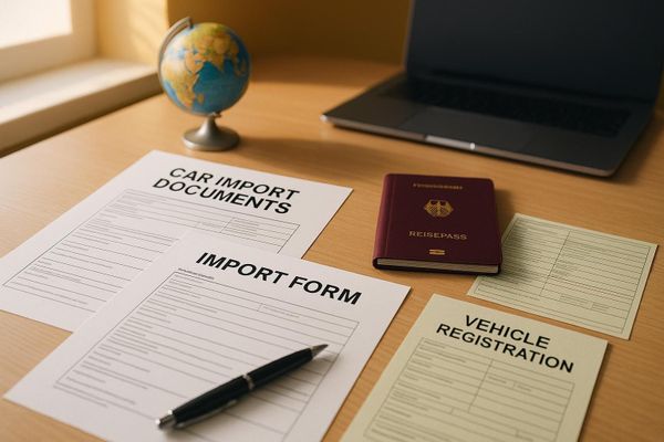 Welche Dokumente sind für den Fahrzeugimport nötig?