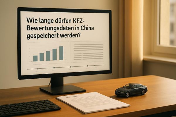 Wie lange dürfen KFZ-Bewertungsdaten in China gespeichert werden?
