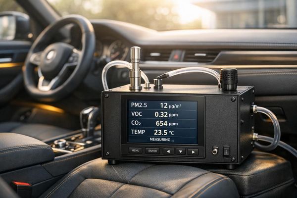 Wie misst man Schadstoffe in der Fahrzeugluft?