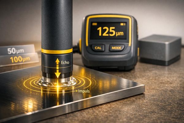 Wie funktionieren Ultraschallmessgeräte bei Lackdickenmessung?