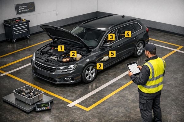 Checkliste: Recyclinggerechte Fahrzeugbewertung