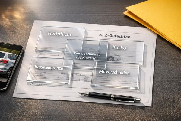 KFZ-Gutachten und Versicherungen: Wer übernimmt was?