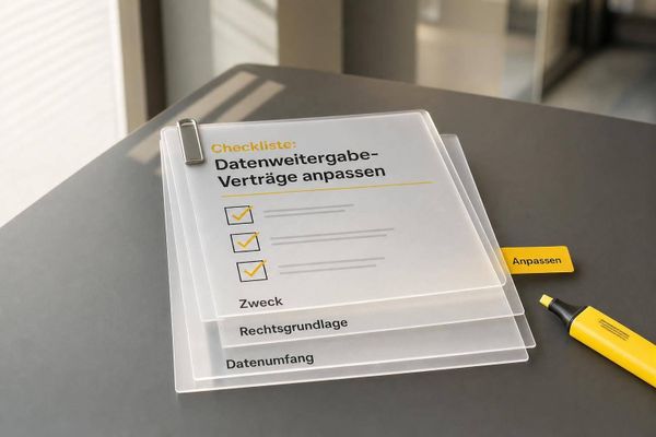 Checkliste: Datenweitergabe-Verträge anpassen