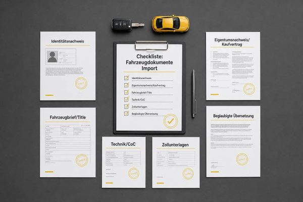 Checkliste: Fahrzeugdokumente für den Import vorbereiten