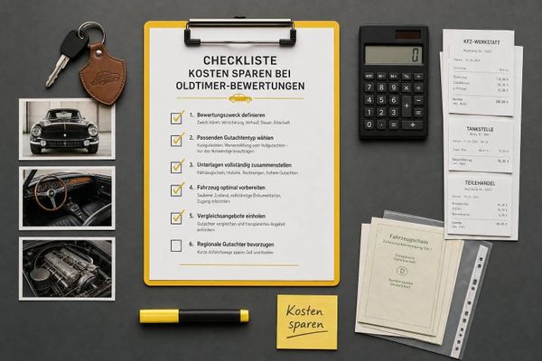 Checkliste: Kosten sparen bei Oldtimer-Bewertungen