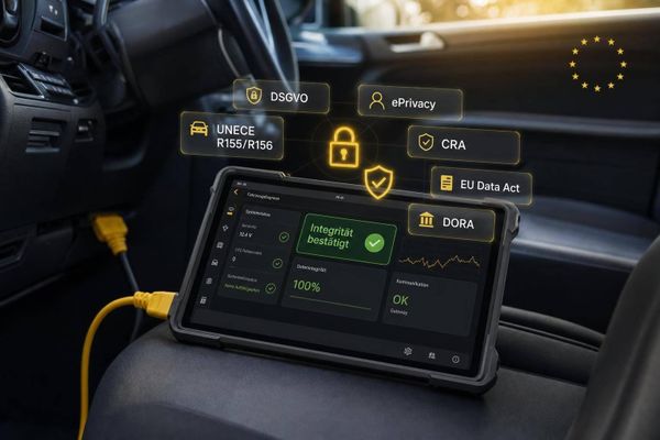 Wie steuern EU-Regeln IoT-Sicherheit im Kfz-Gutachten?