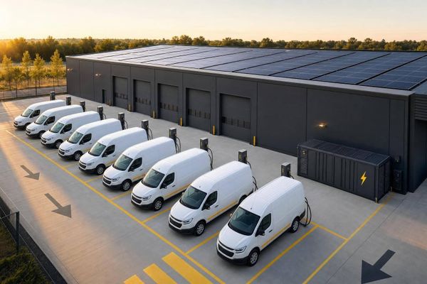 Was bringt Depot-Laden mit Solar für Flotten?