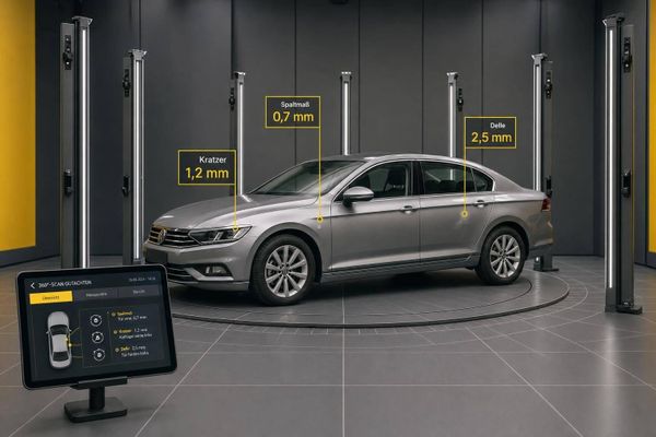 Wie prüft 360°-Scan Unfallschäden am Auto?