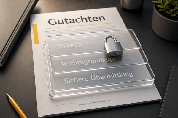 10 Fragen zu DSGVO und Datenfreigabe im Gutachten?