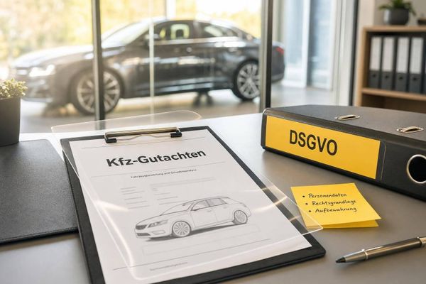 Welche DSGVO-Regeln gelten für KFZ Gutachten?