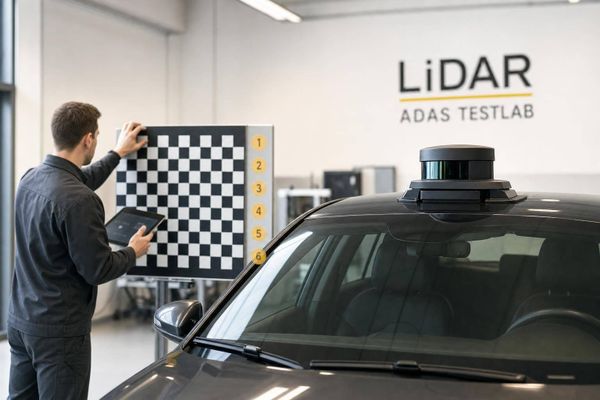 Wie läuft LiDAR-Sensorprüfung im ADAS-Test ab?