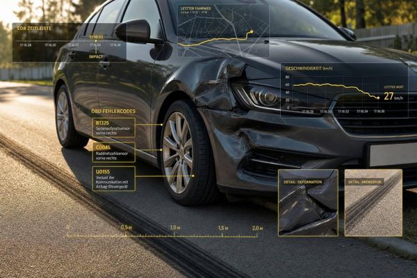 Wie helfen Sensoren bei Kfz-Gutachten nach Unfall?