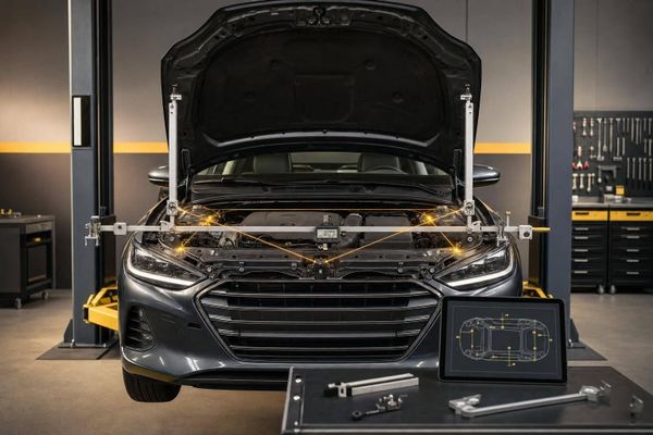 Wie läuft Rahmen- und Unibody-Prüfung nach Unfall?