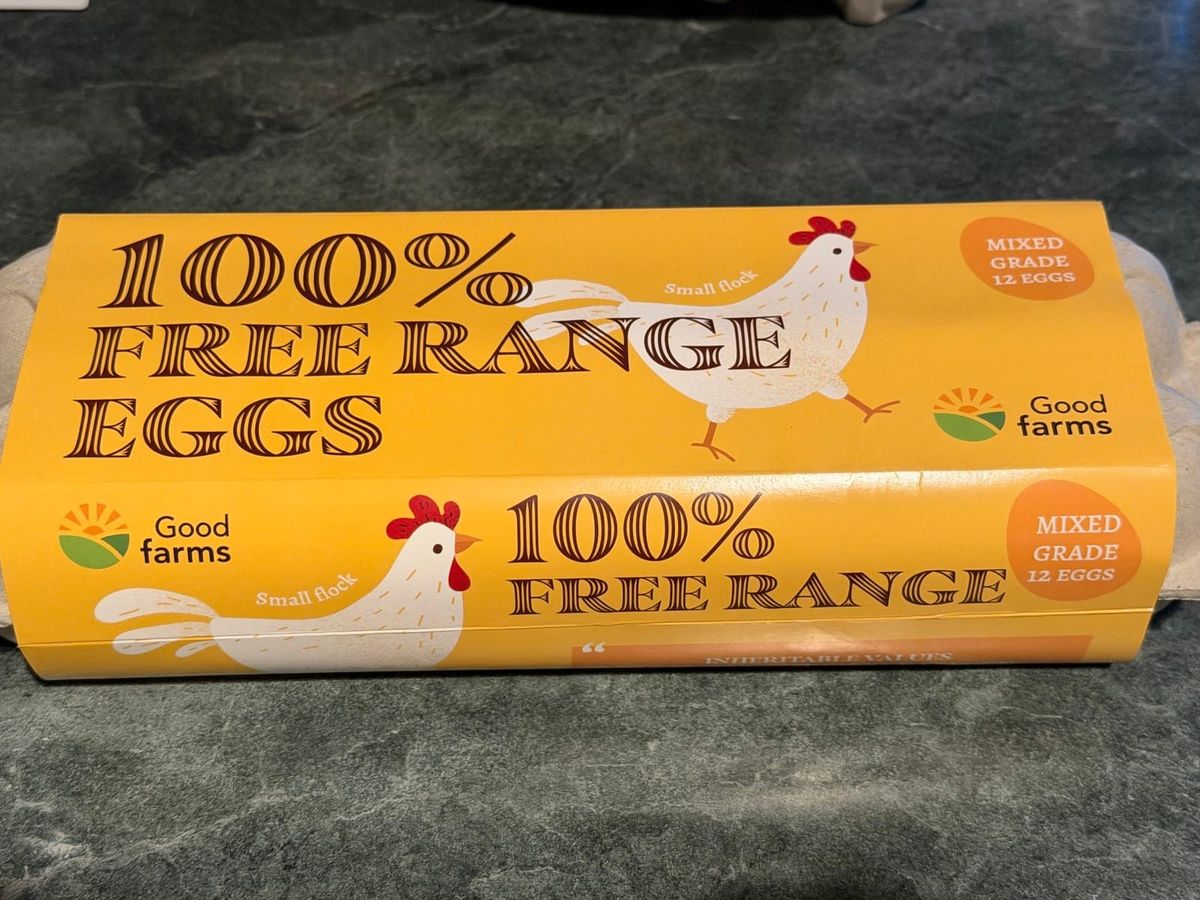 The empty shelf, and a look at Good Farms eggs