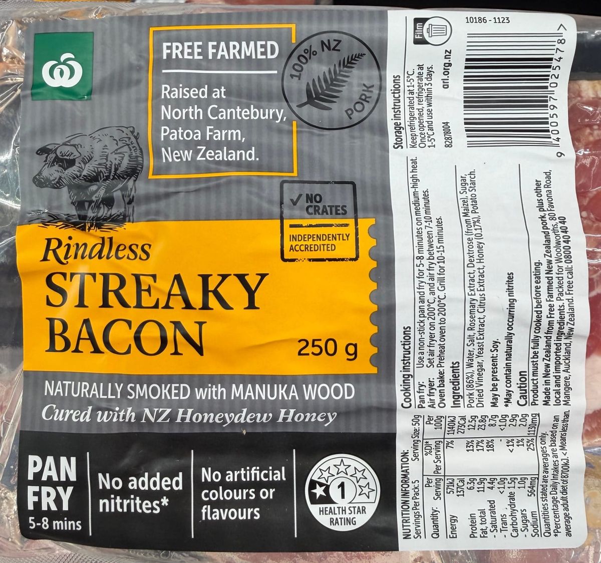 Who Makes Woolworths Free Farmed Bacon? The Pack Won't Say.
